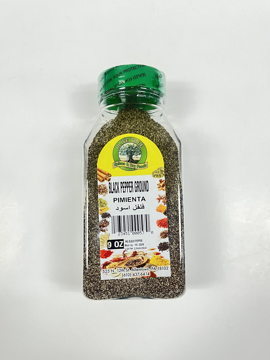 SPICES PEPPER BLACK GROUND