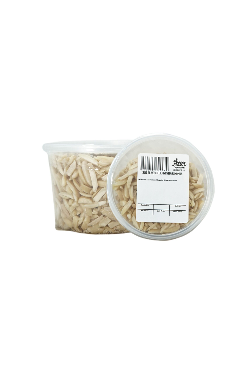 ALMONDS RAW BLANCHED SLIVERED 6215
