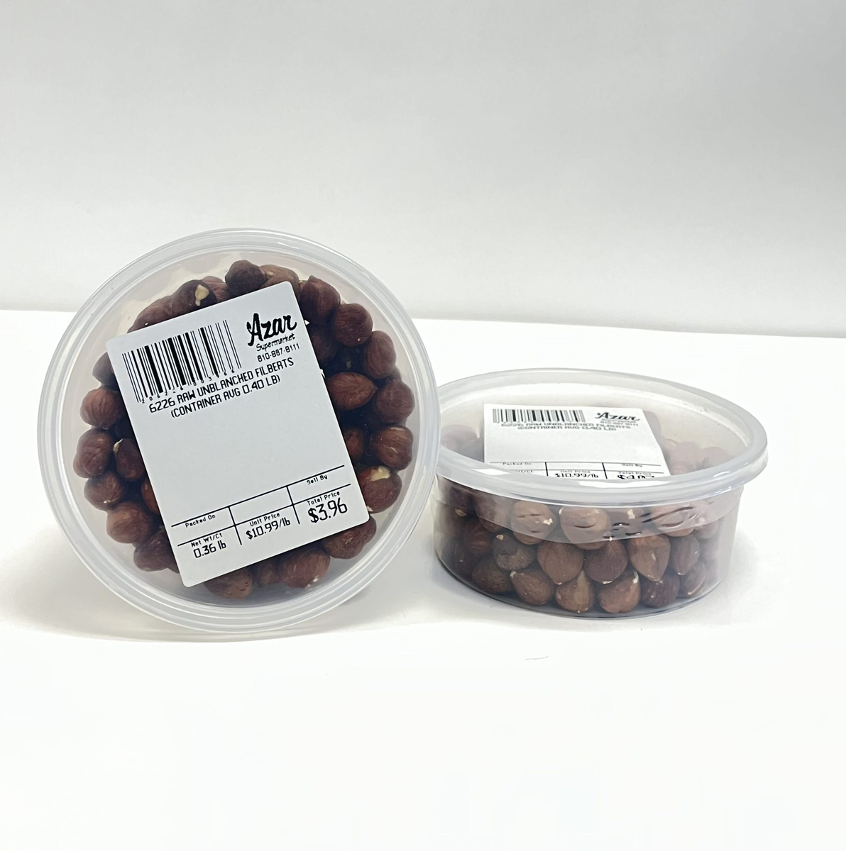 FILBERTS HAZELNUT RAW UNBLANCHED