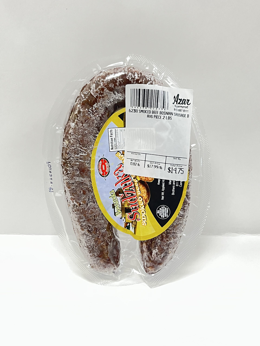 6238 SMOKED BEEF BOSNIAN SAUSAGE BOSANSKI