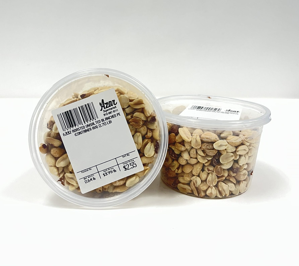 PEANUT BLANCHED ROASTED UNSALTED 6332