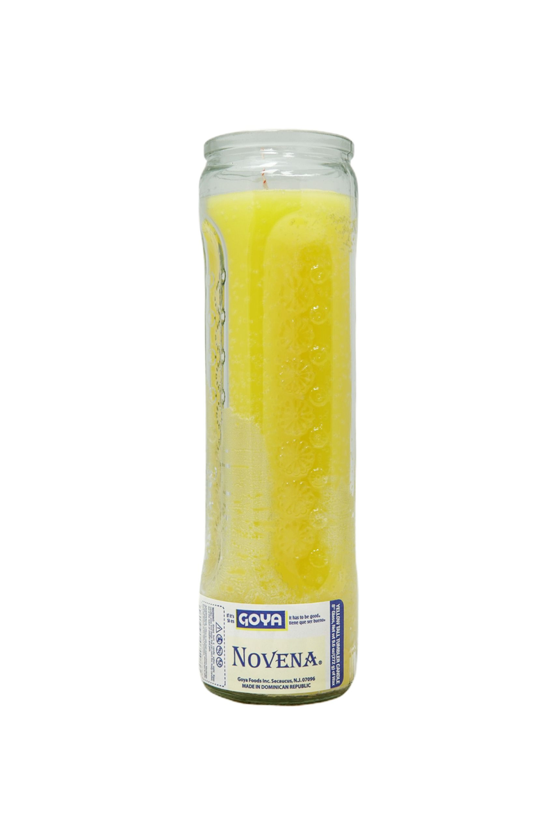 GOYA GLASS YELLOW CANDLE 19.395OZ