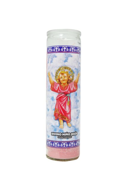 GLASS BABY JESUS CANDLE