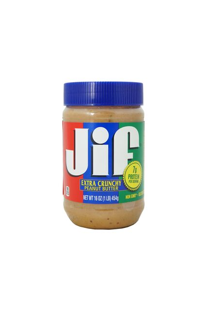 JIF EXTRA CRUNCHY PEANUT BUTTER WIC APPROVED (2)  16OZ