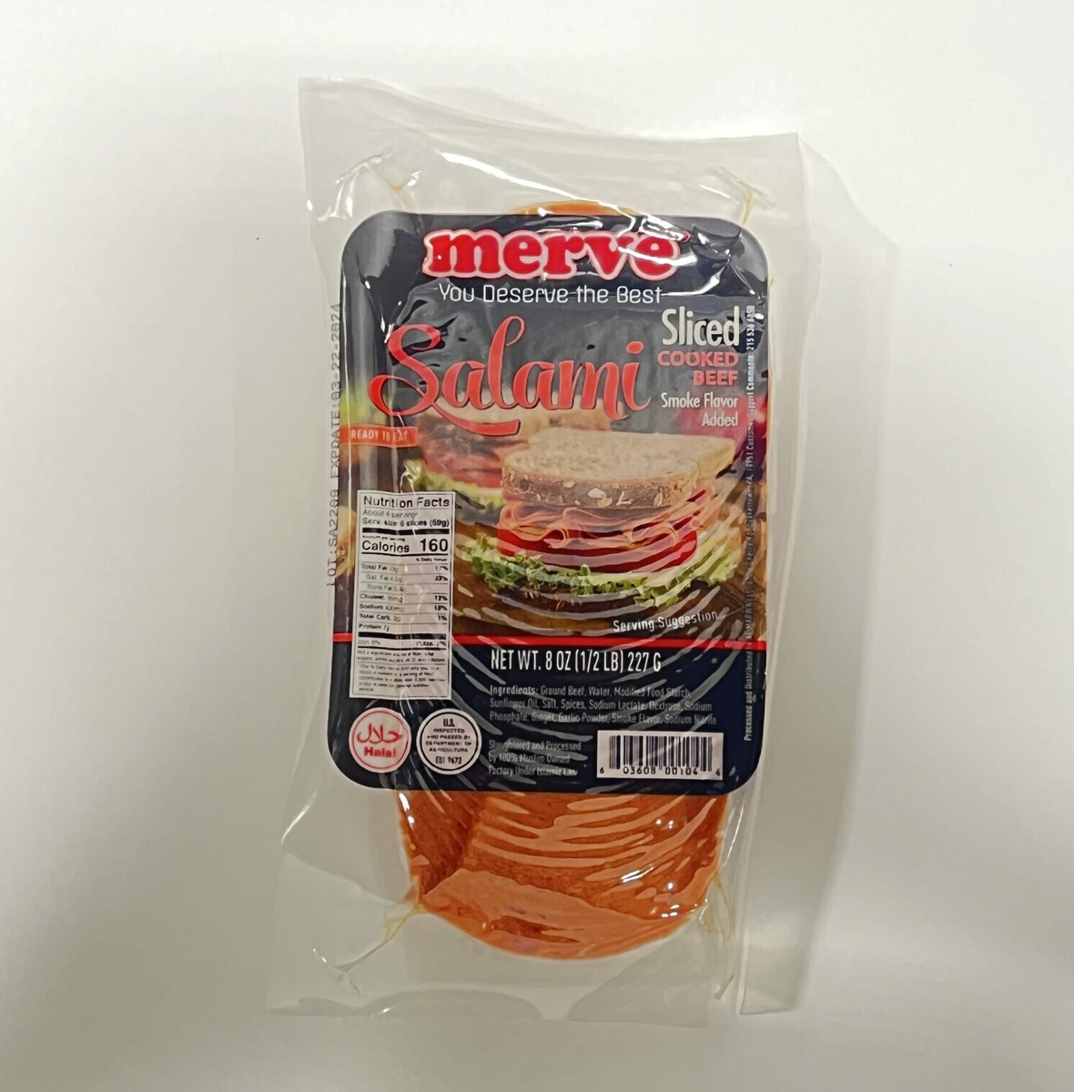 SALAMI BEEF COOKED SLICED