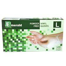 EMERALD DISPOSABLE GLOVE LARGE 100COUNT
