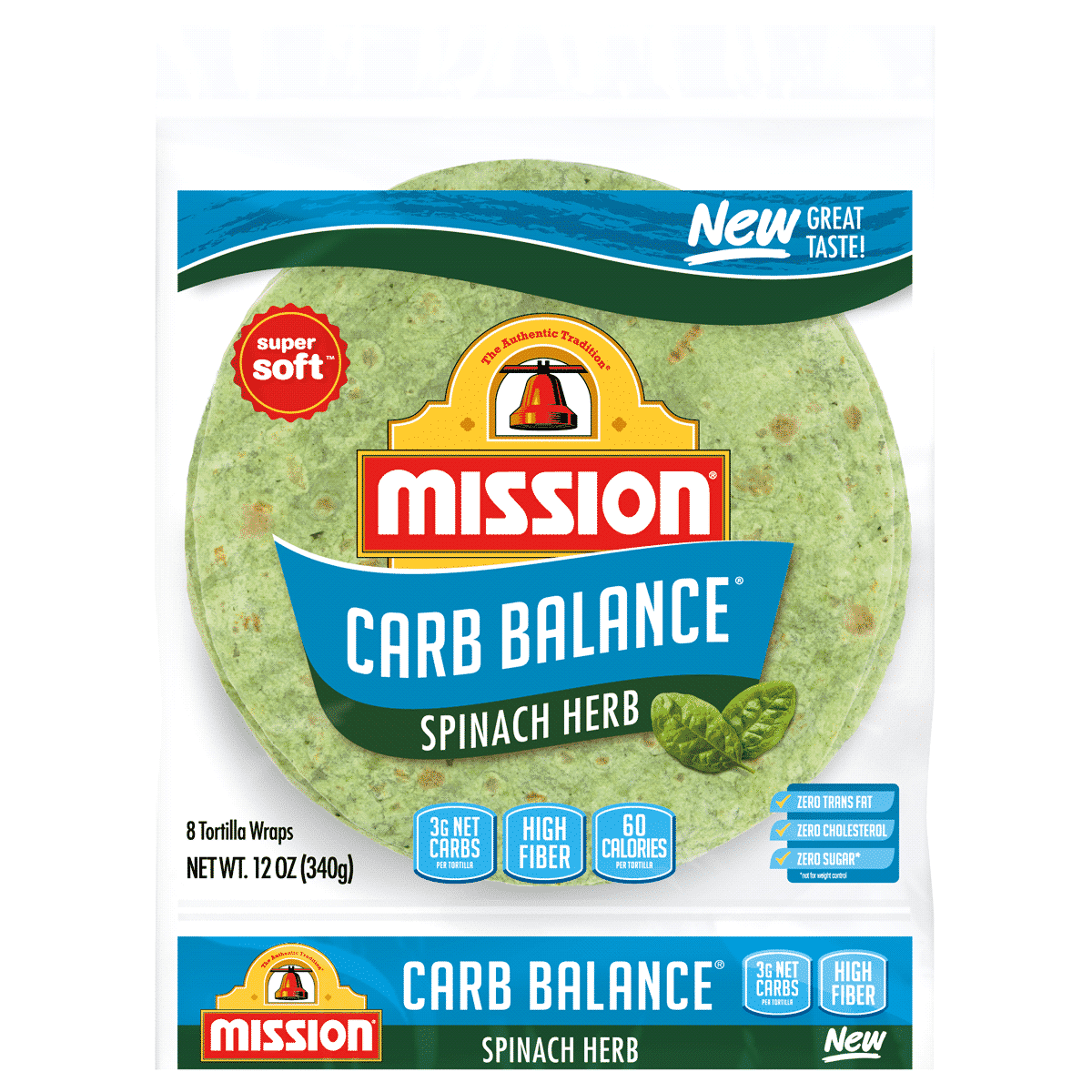 BREAD TORTILLA SPINACH HERB