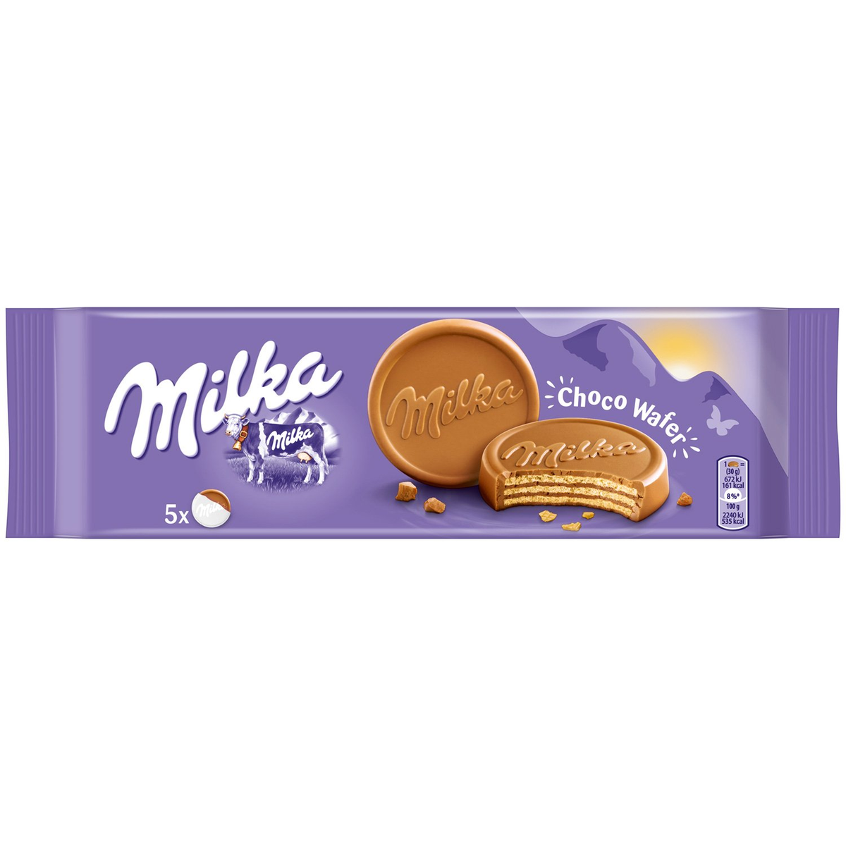 MILKA WAFER COVERED CHOCOLATE 150GR