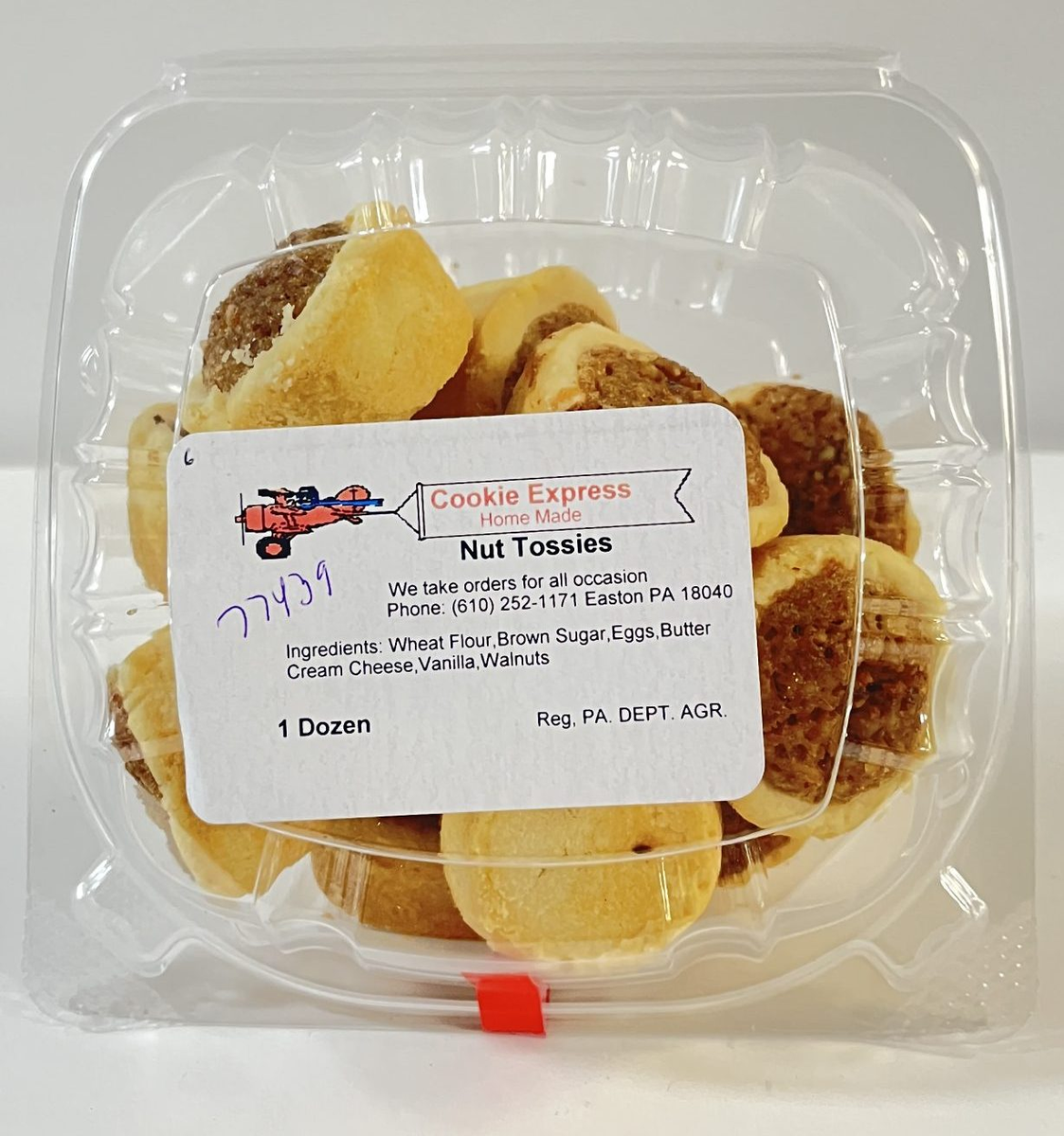 COOKIES NUT TOSSIES 12PCS