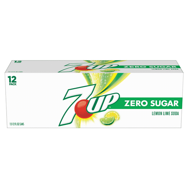 7UP LEMON LIME ZERO SUGAR 12X12OZ