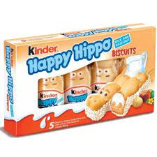 KINDER HAPPY HIPPO CHOCOLATE HAZELNUT WAFER   103GR