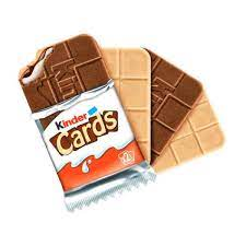 KINDER CHOCOLATE BISCUIT CARDS 2PCS 25.6GR