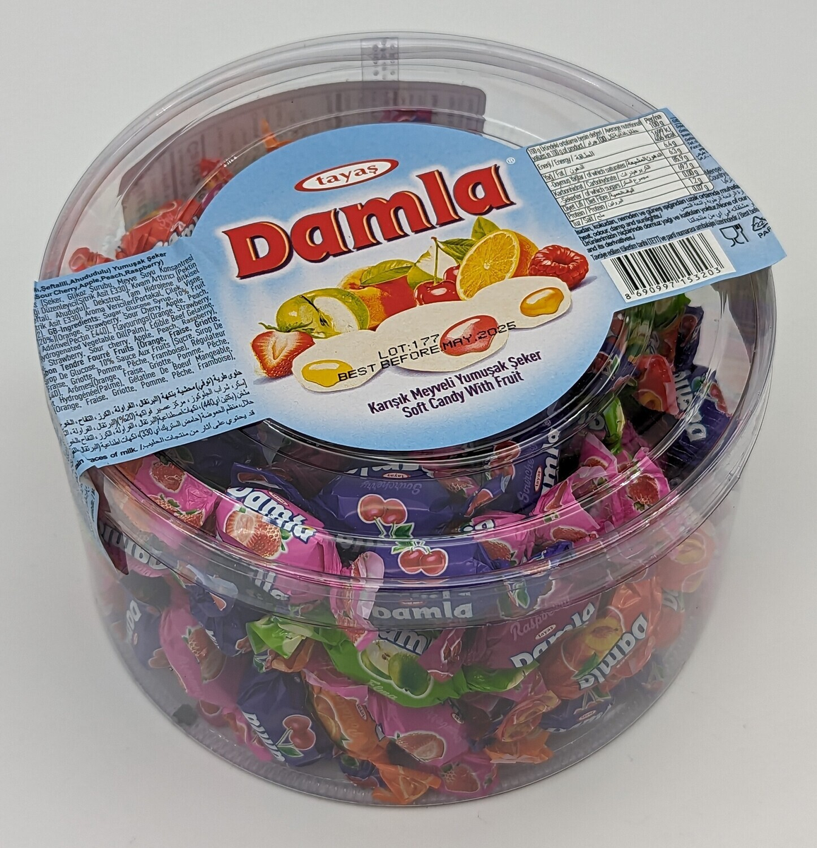 TAYAS ASSORTED FRUIT SOFT CANDY  400GR