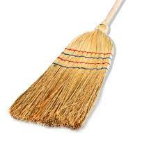 BROOM STRAW COARSE SHORT HANDLE