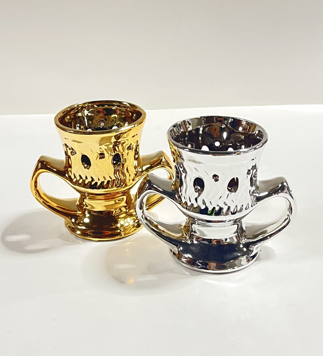 CLAY INCENSE BURNER SILVER / GOLD