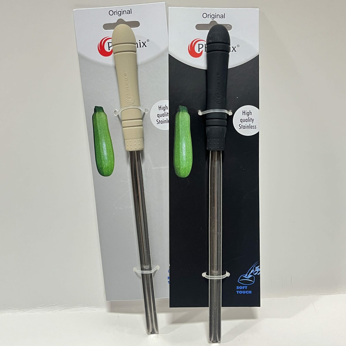 VEGETABLE CARVER MATTE BEIGE/BLACK HANDLE