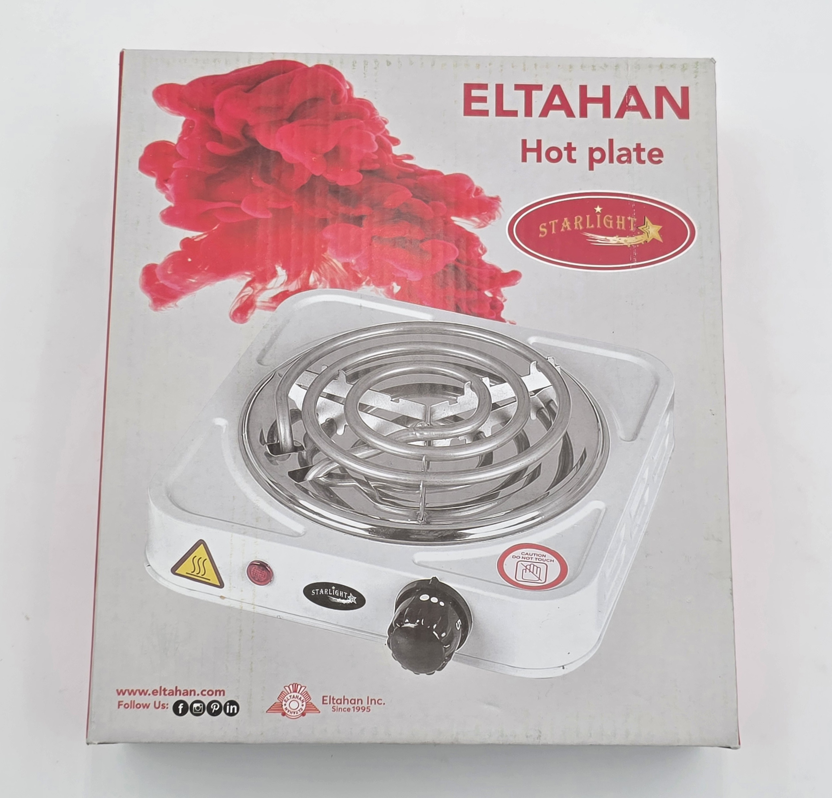 CHARCOAL BURNER HOT PLATE WHITE