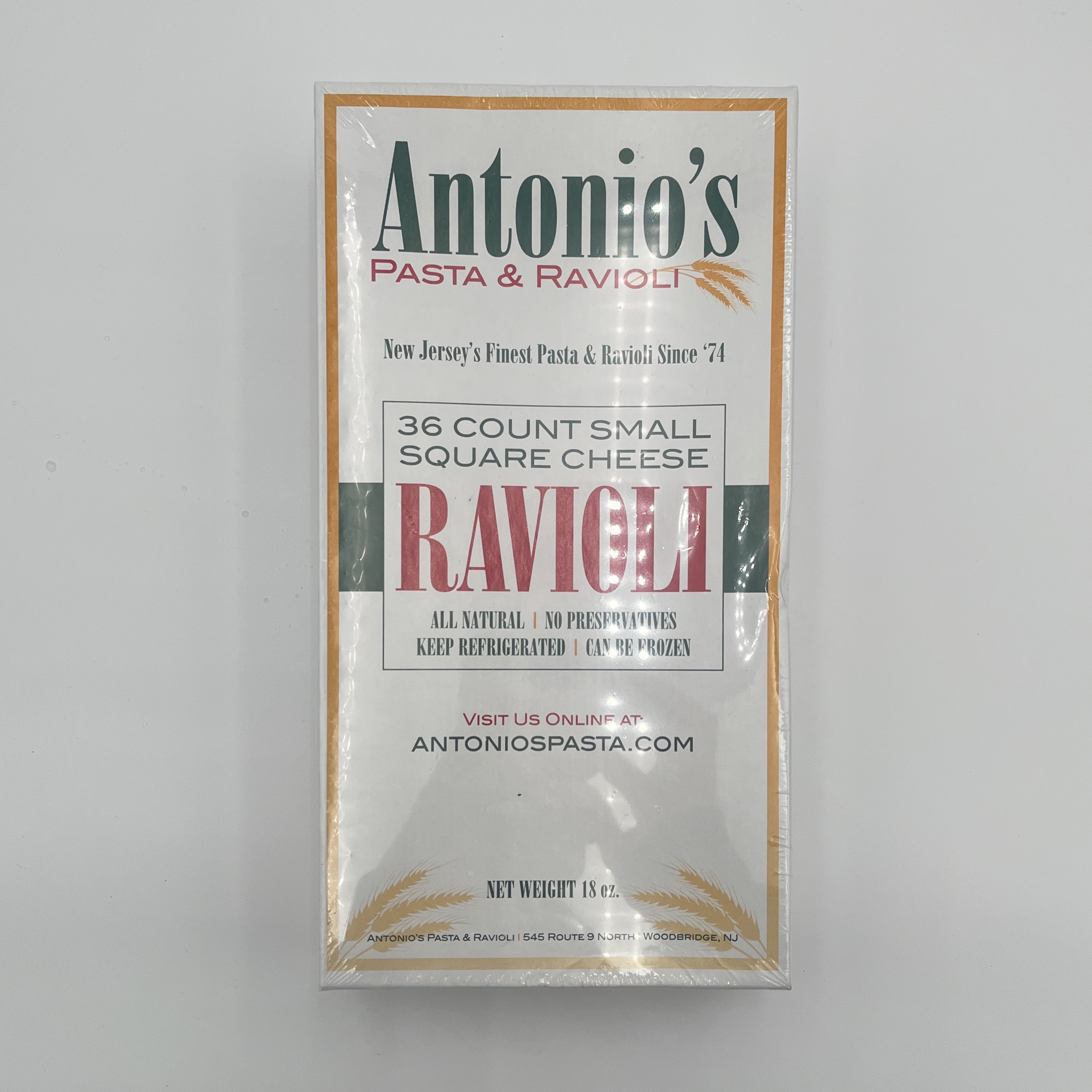ANTONIOS PASTA RAVIOLI CHEESE 1LB
