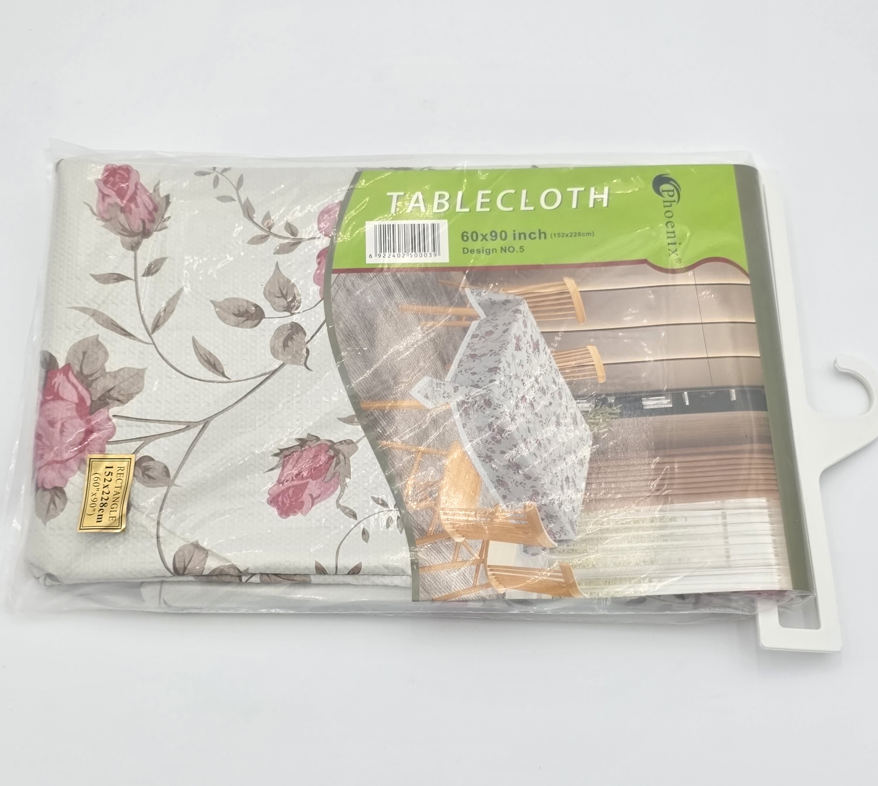 TABLE COVER WHITE FLOWER PRINTED