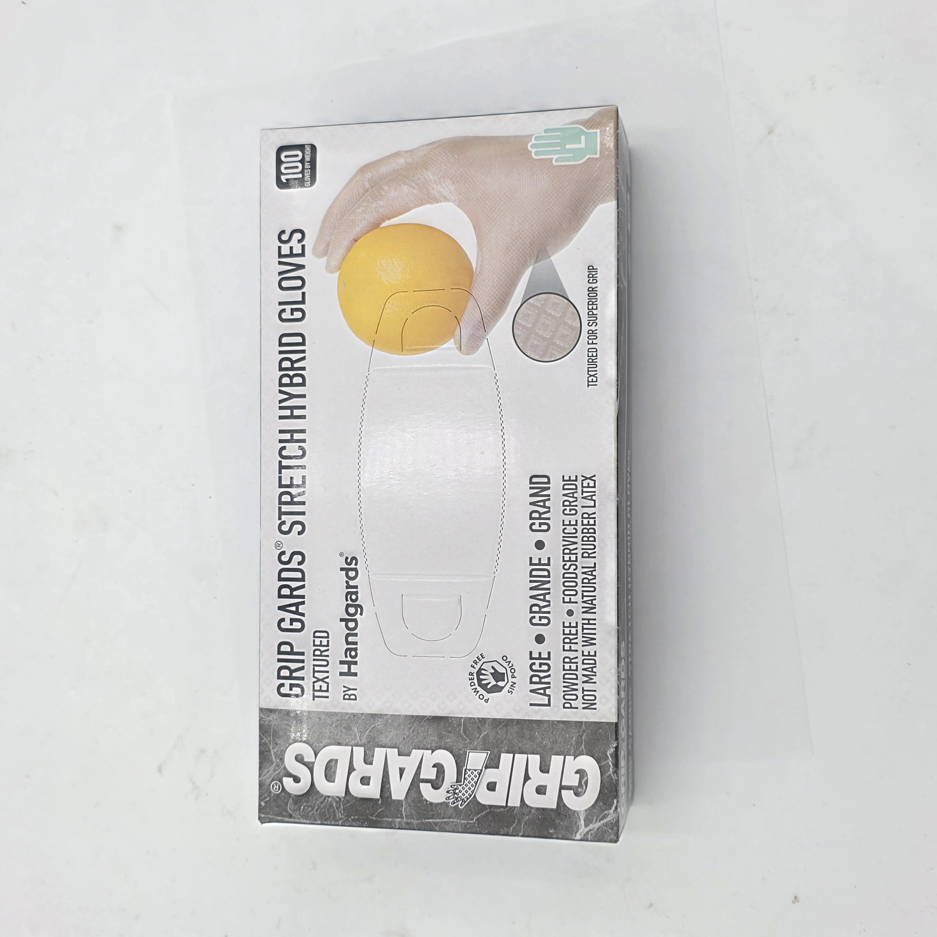 DISPOSABLE GLOVES BLUE STRETCH HYBRID LARGE