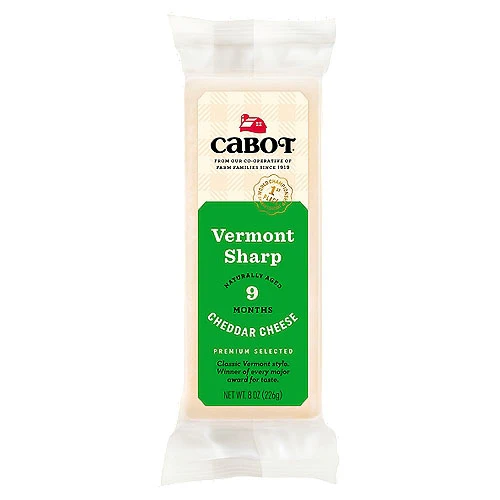 CHEESE CHEDDAR VERMONT SHARP