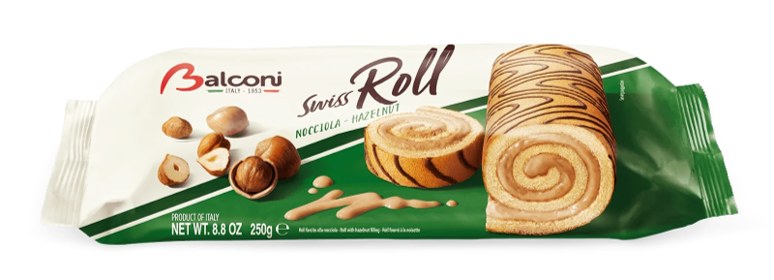 CAKE HAZELNUT SWISS ROLL