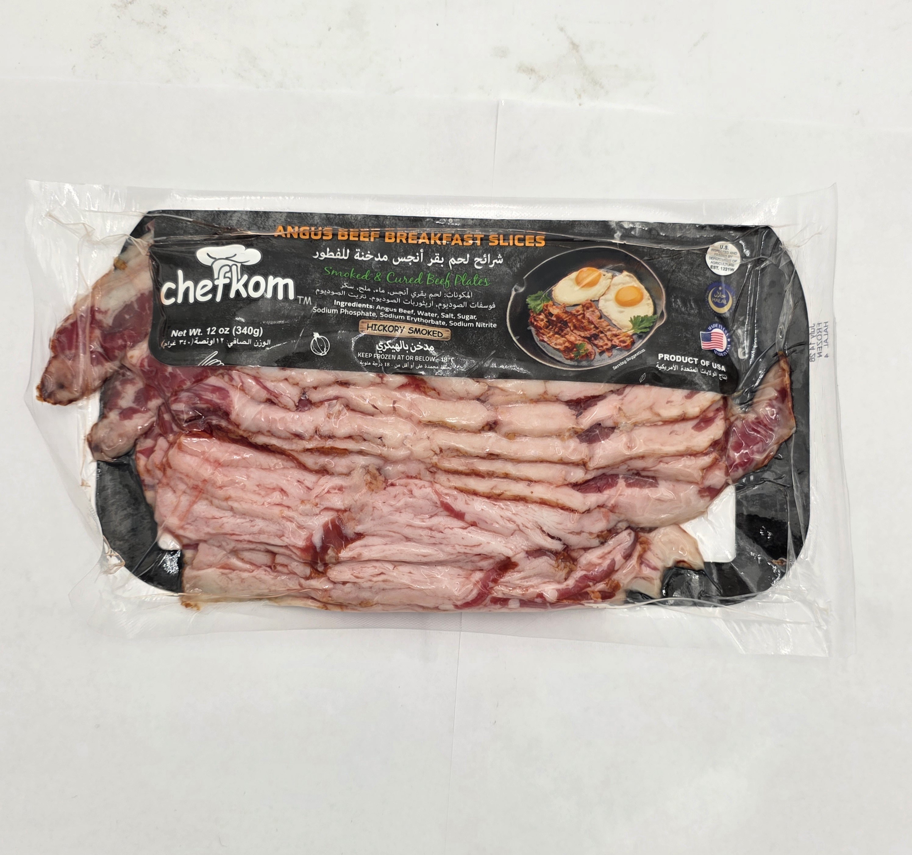 BEEF BACON SLICED ANGUS SLICES  SMOKED