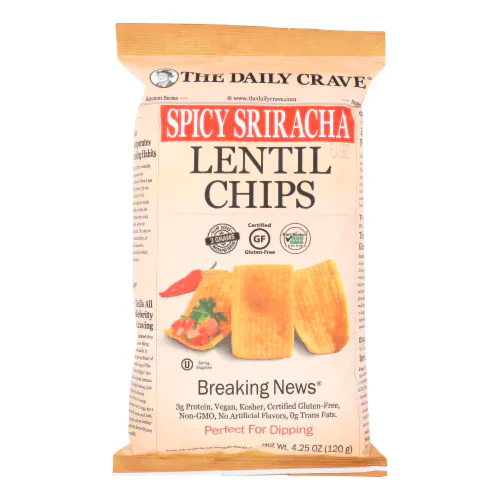 CHIPS LENTIL SPICY SRIRACHA