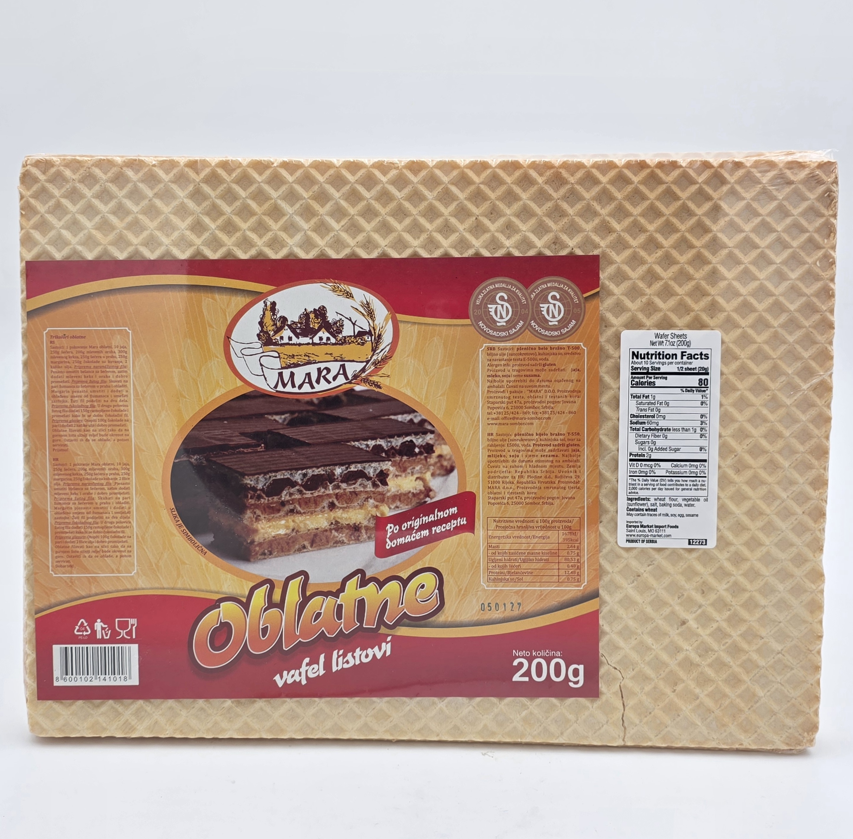 OBLATNE WAFER SHEETS