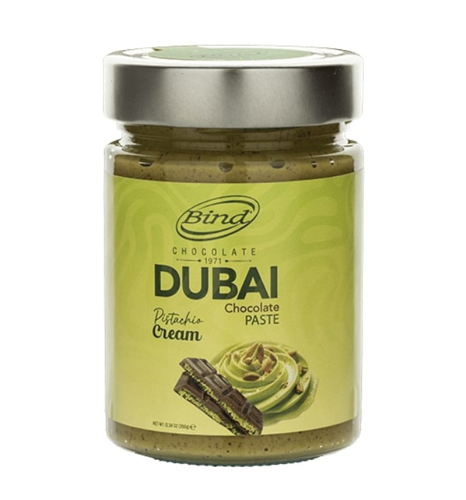 BIND SPREAD PISTACHIO DUBAI CHOCO 350GR