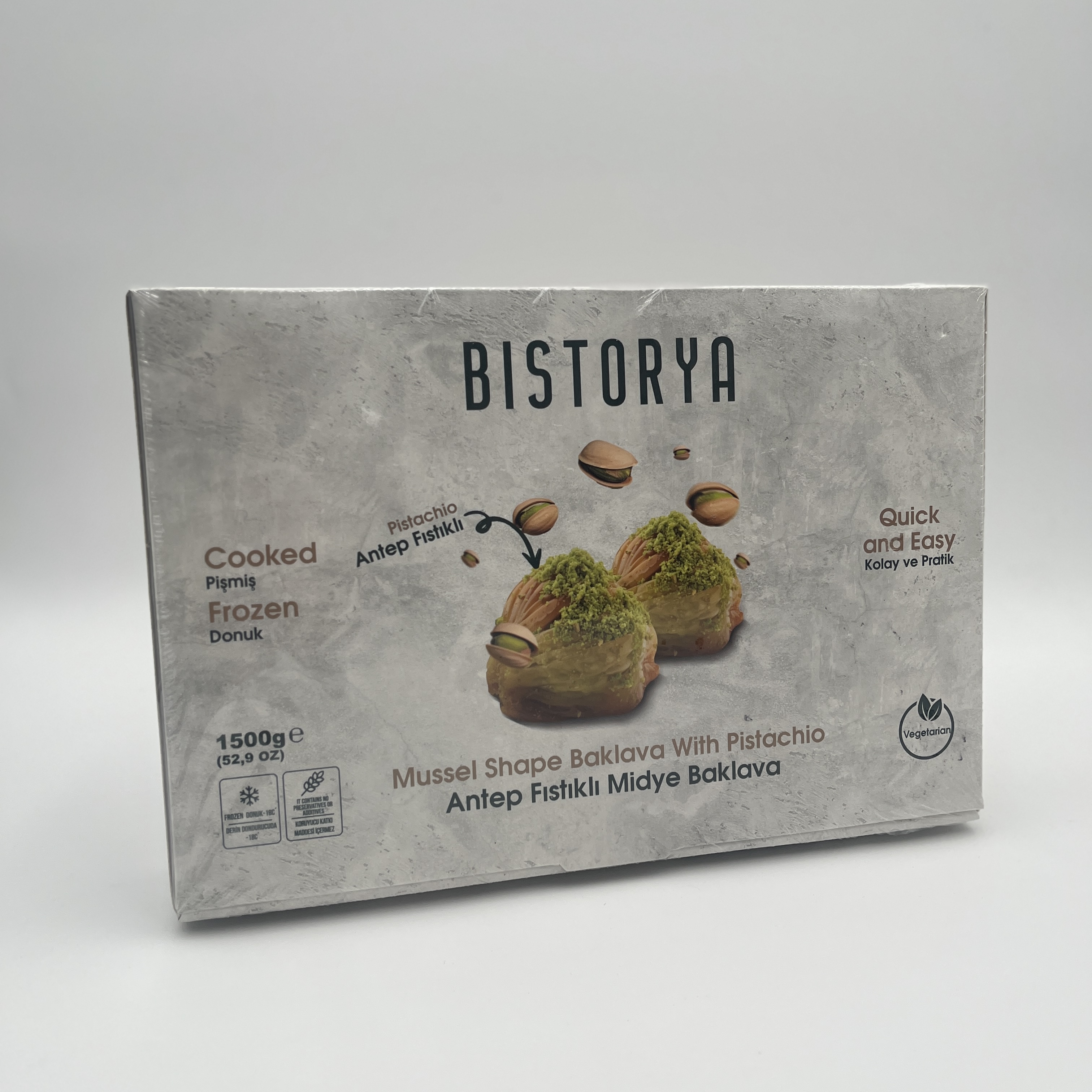 BISTORYA BAKLAVA PISTACHIO MUSSEL 1500GR