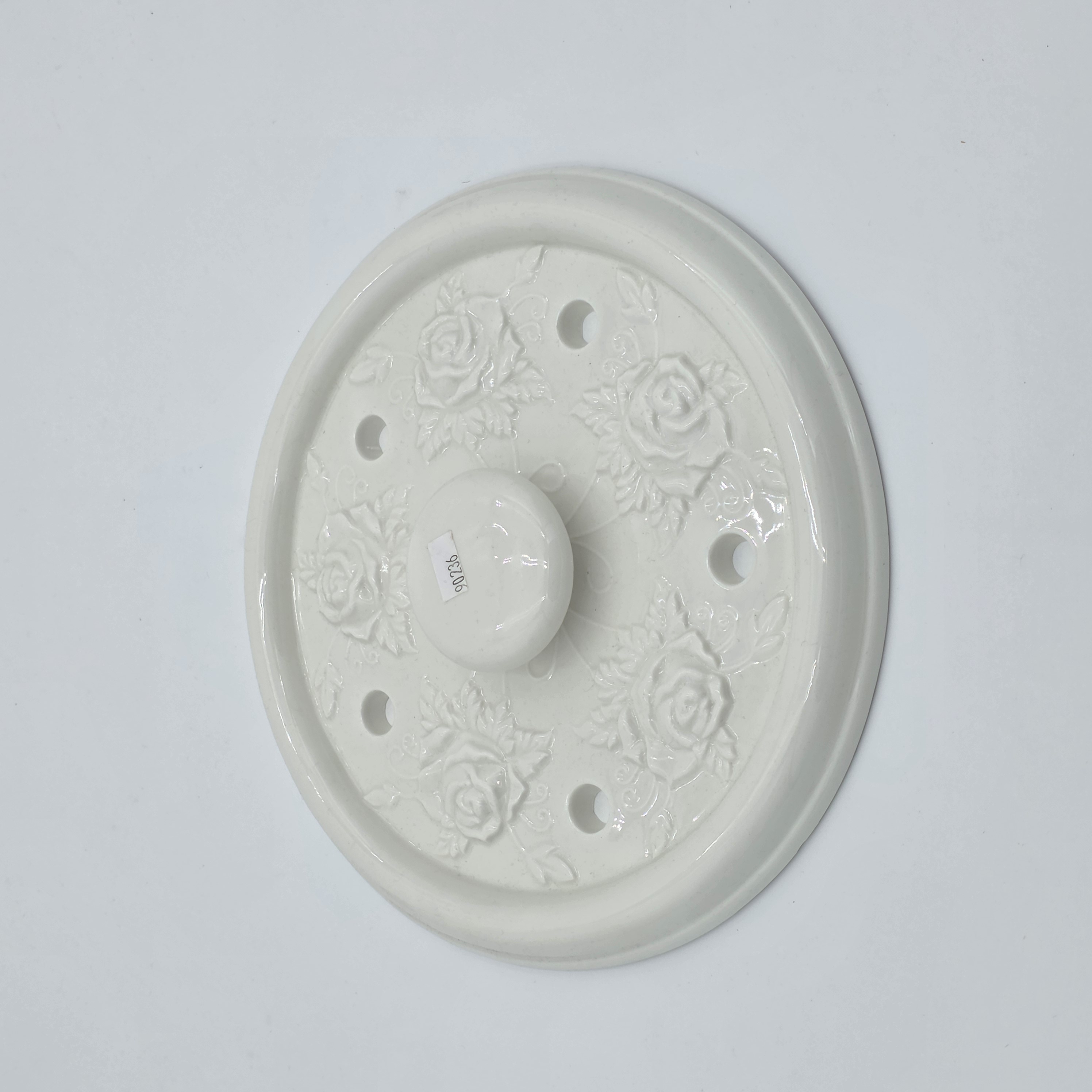 DOLMA LID WEIGHTED PLATE WHITE