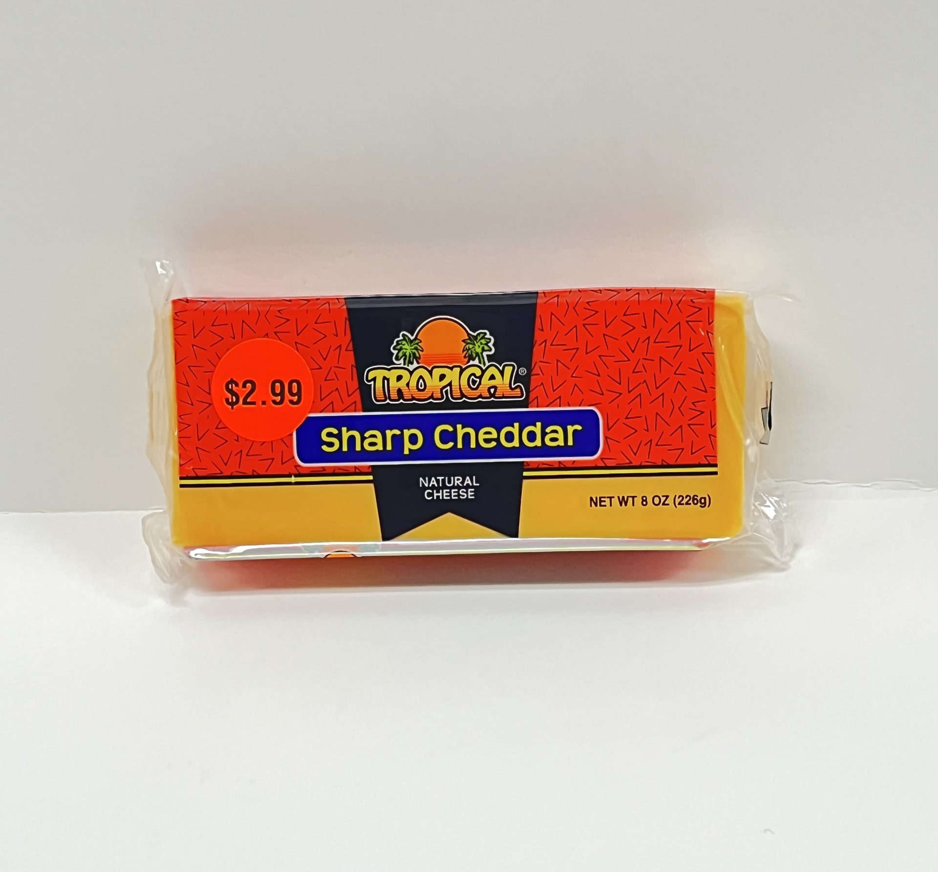 TROPICAL CHEDDAR SHARP CHEESE WIC APPROVED 8OZ