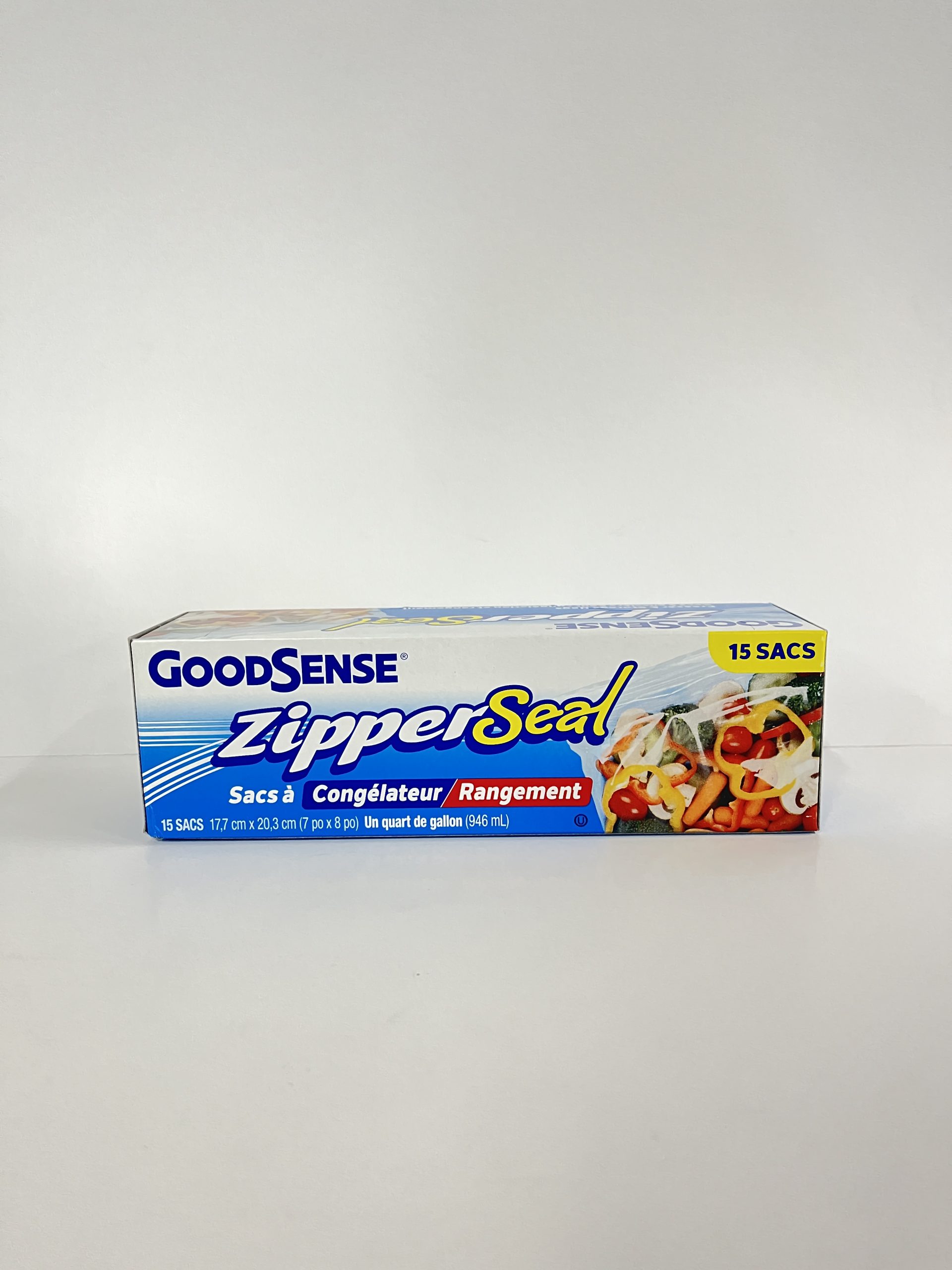 Glad Zipper Gallon Size Freezer Bags (15 ct)